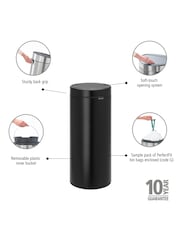 Brabantia Matt Black New 30L Touch Bin - Image 4 of 6