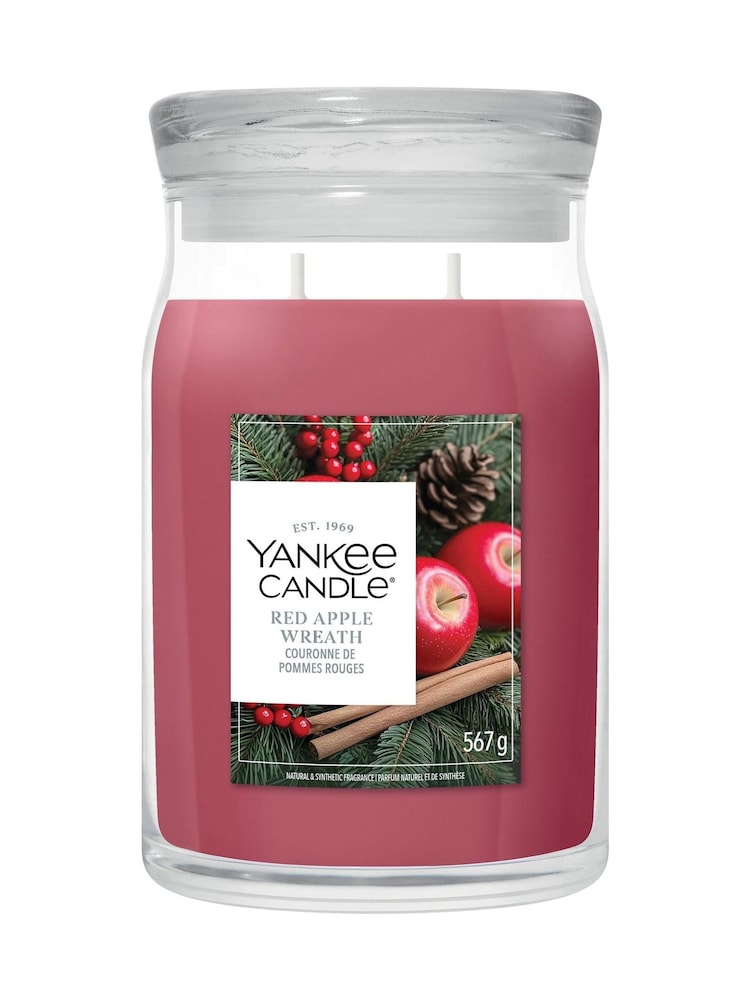 Yankee Candle Red Apple Wreath Signature Large Jar Candle - Image 1 of 2