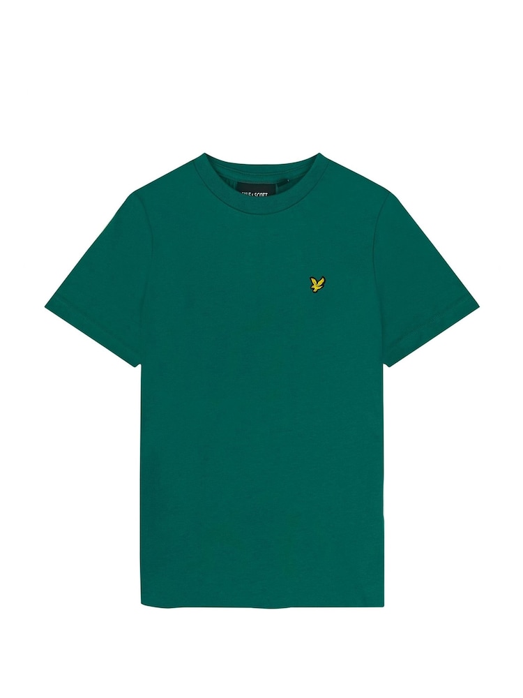 Lyle & Scott Court Green Boys Essentials Crew Neck T-Shirt - Image 3 of 3