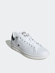 adidas Originals White/Black Stan Smith Trainers - Image 1 of 8