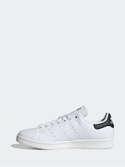 adidas Originals White/Black Stan Smith Trainers - Image 3 of 8