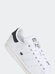 adidas Originals White/Black Stan Smith Trainers - Image 7 of 8