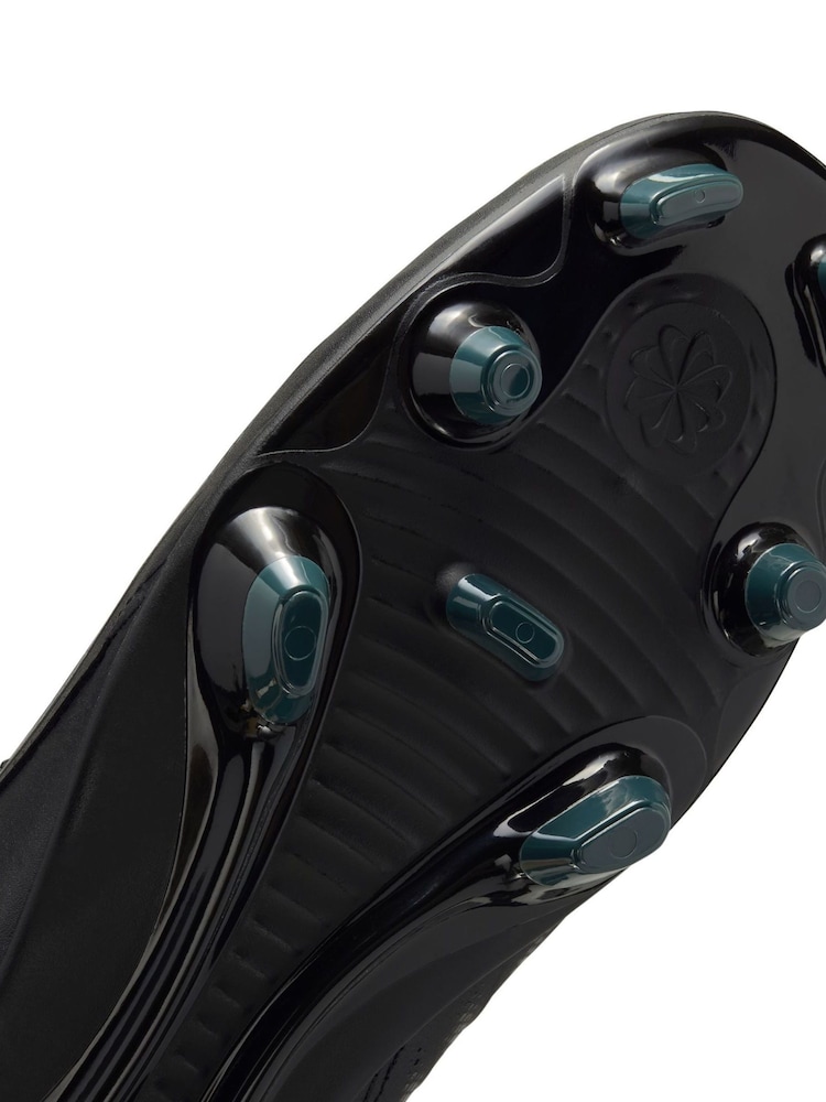 Nike Black/Green Adults Phantom Luna 2 Club Multi Ground Football Boots - Image 9 of 9