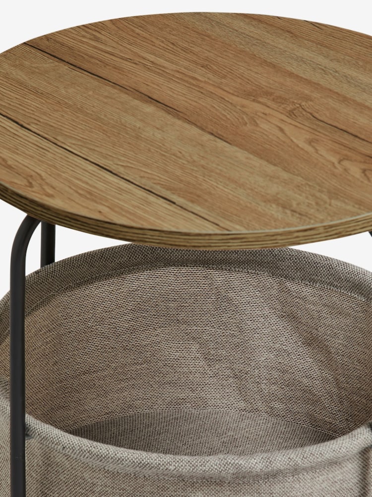 Dark Fabric Side Table - Image 6 of 6