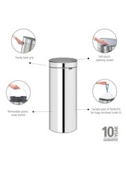 Brabantia Brilliant Steel New 30L Touch Bin - Image 6 of 6