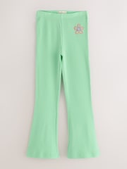 Little Bird Bright Rainbow Ribbed Jersey Kickflare Leggings 4 Pack - Image 6 of 11
