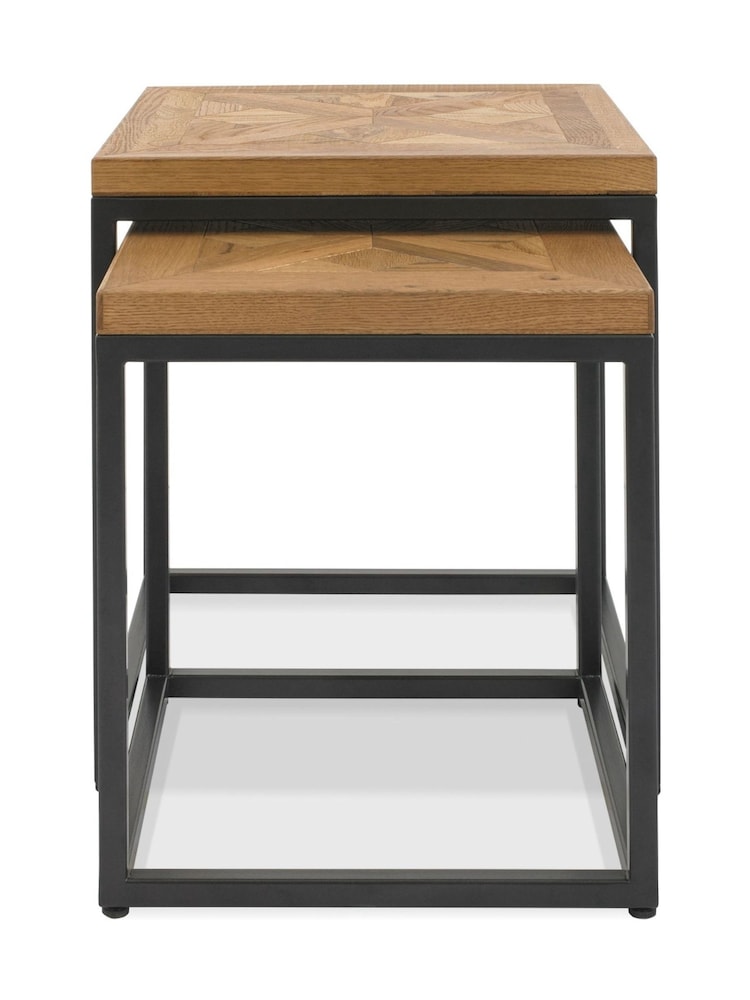 Bentley Designs Natural Indus Nest of Tables - Image 2 of 2