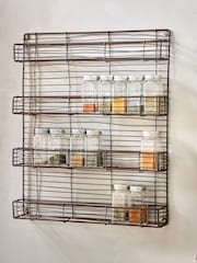 Nkuku Aged Brass Inkollu Spice Rack - Image 1 of 3