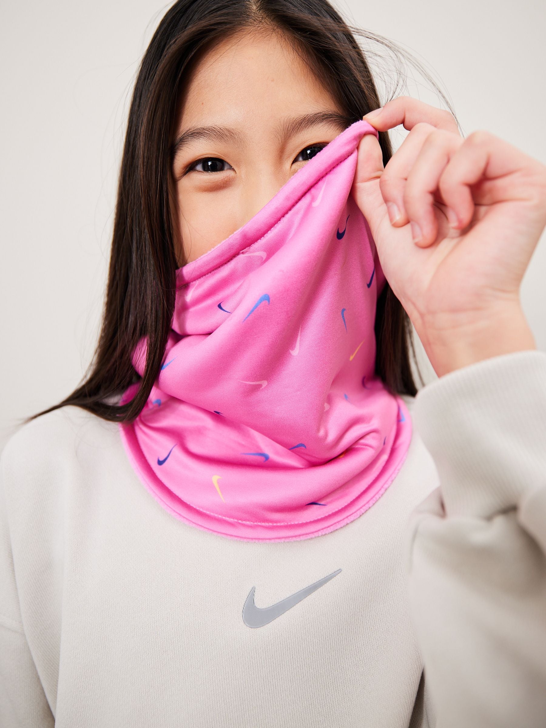 Buy Nike Pink Kids Reversible Neck Warmer from Next Luxembourg