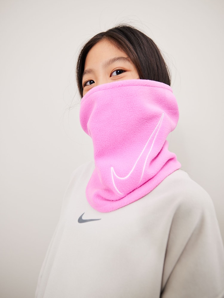 Nike Pink Kids Reversible Neck Warmer - Image 2 of 6