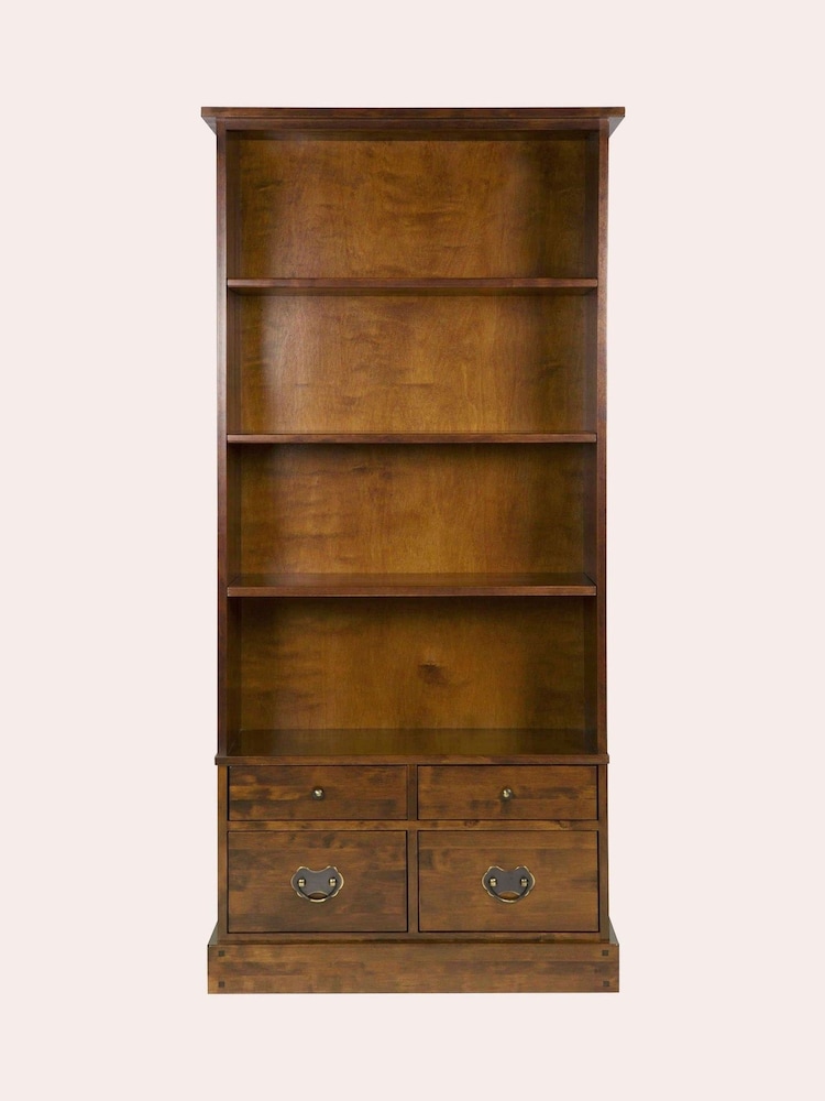 Laura Ashley Dark Chestnut Garrat 4 Drawer Single Bookcase - Image 2 of 3