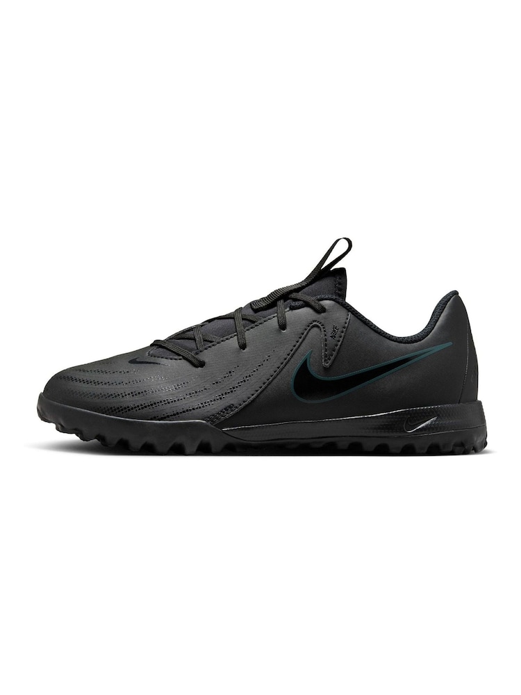 Nike Black/Green Kids Phantom 2 Academy Turf Football Boots - Image 2 of 11