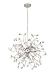 Searchlight Chrome Nightshade Polished Chrome Crystal 12Lt Ceiling Light - Image 3 of 3