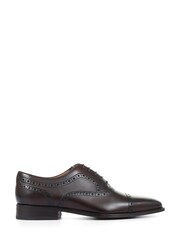 Brown Joseph Leather Oxford Semi-Brogues - Image 1 of 5