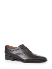 Brown Joseph Leather Oxford Semi-Brogues - Image 2 of 5