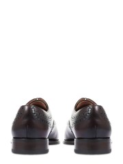 Brown Joseph Leather Oxford Semi-Brogues - Image 3 of 5