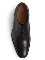 Brown Joseph Leather Oxford Semi-Brogues - Image 4 of 5