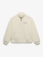 Superdry Cream Heritage Nautical Half Zip Sweatshirt - Image 6 of 7