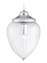 Searchlight Chrome Imperial Chrome Glass Pendant Ceiling Light - Image 2 of 3