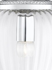 Searchlight Chrome Imperial Chrome Glass Pendant Ceiling Light - Image 3 of 3