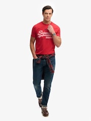Superdry Red Vintage Logo Classic T-Shirt - Image 3 of 5