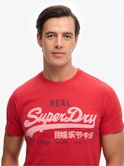 Superdry Red Vintage Logo Classic T-Shirt - Image 4 of 5