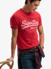 Superdry Red Vintage Logo Classic T-Shirt - Image 5 of 5