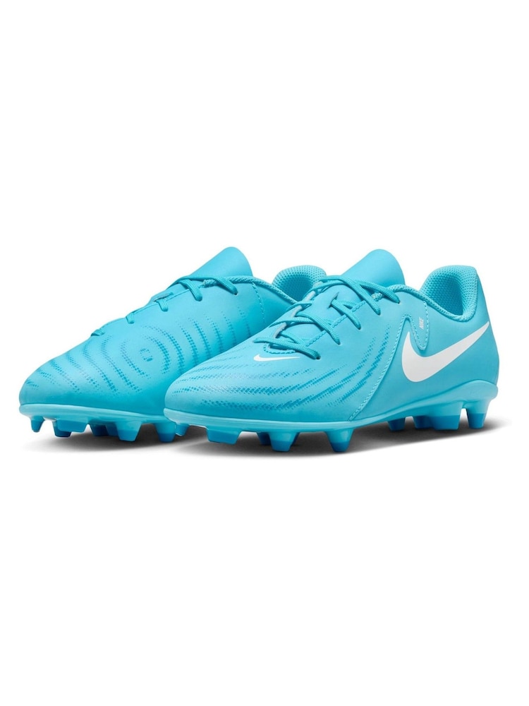 Nike Glacier Blue Kids Phantom Club Blue Ground Football Boots - Image 4 of 10