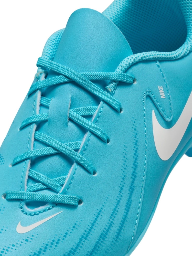 Nike Glacier Blue Kids Phantom Club Blue Ground Football Boots - Image 8 of 10