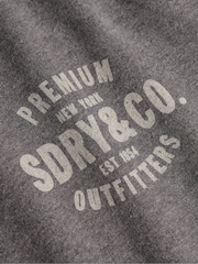 Superdry Grey Block Text Crew Neck Sweatshirt - Image 7 of 7
