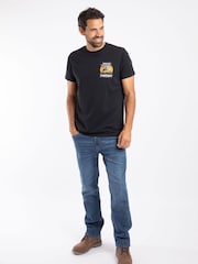 Melns - Weird Fish The Clamdalorian Back Print Artist T-Shirt - Attēls 2 no 6