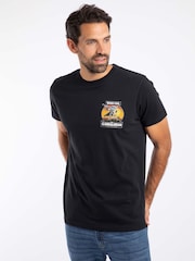 Melns - Weird Fish The Clamdalorian Back Print Artist T-Shirt - Attēls 3 no 6
