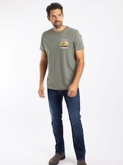 Pelēks - Weird Fish The Clamdalorian Back Print Artist T-Shirt - Attēls 3 no 6
