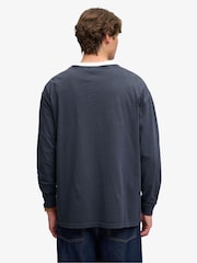 Superdry Blue Long Sleeve Pocket T-Shirt - Image 2 of 7