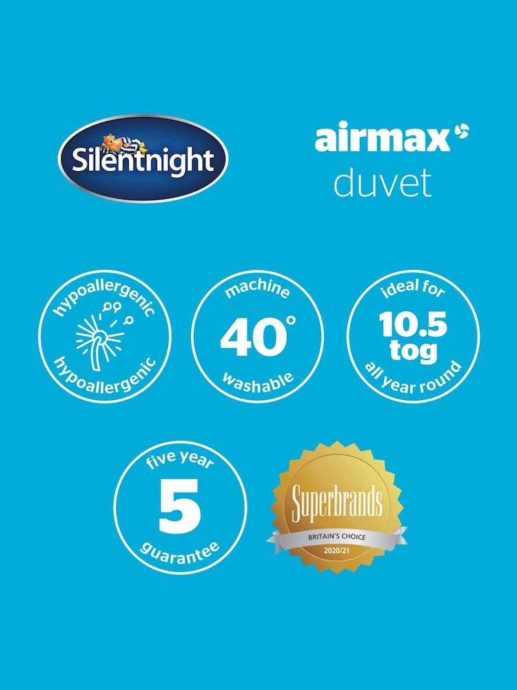 Silentnight Airmax 10.5 Tog Duvet - Image 8 of 8 Silentnight Airmax 10.5 Tog Duvet - Image 8 of 8