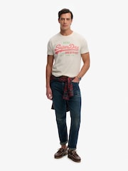 Superdry White Vintage Logo Classic T-Shirt - Image 3 of 5