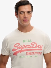 Superdry White Vintage Logo Classic T-Shirt - Image 4 of 5