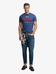 Superdry Blue Vintage Logo Classic T-Shirt - Image 3 of 5