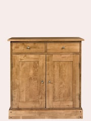 Laura Ashley Honey Gold Garrat 2 Door 2 Drawer Narrow Sideboard - Image 2 of 5