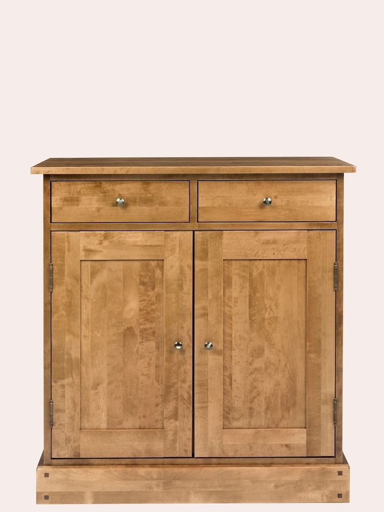Laura Ashley Honey Gold Garrat 2 Door 2 Drawer Narrow Sideboard - Image 2 of 5