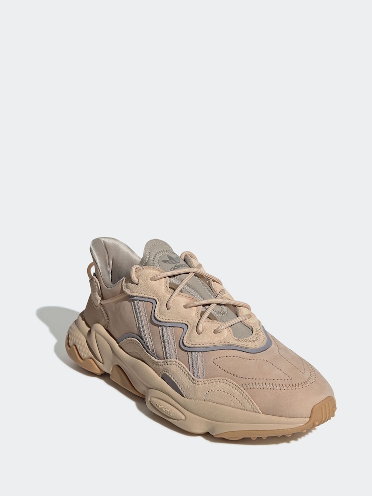 adidas Originals Cream Ozweego Trainers - Image 1 of 5 adidas Originals Cream Ozweego Trainers - Image 1 of 5