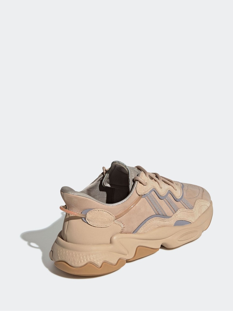 adidas Originals Cream Ozweego Trainers - Image 2 of 5 adidas Originals Cream Ozweego Trainers - Image 2 of 5