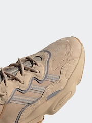 adidas Originals Cream Ozweego Trainers - Image 3 of 5