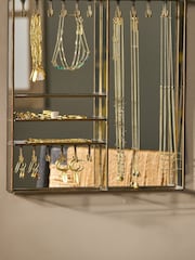 Nkuku Antique Brass Bequai Wall Hung Jewellery Box - Image 2 of 3
