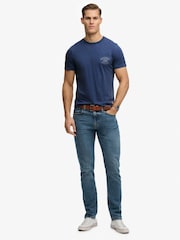 Superdry Blue Vintage Prep Relaxed Pocket T-Shirt - Image 3 of 7