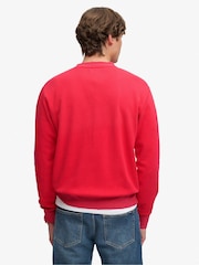 Superdry Red Block Text Crew Neck Sweatshirt - Image 2 of 7