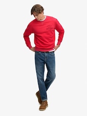 Superdry Red Block Text Crew Neck Sweatshirt - Image 3 of 7