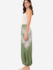 Amy Lynn Emmie Satin Lace Contrast Balloon Trousers - Image 2 sur 5