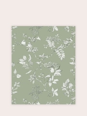 Laura Ashley Sage Green Elderwood A4 Wallpaper Sample - Image 2 of 2
