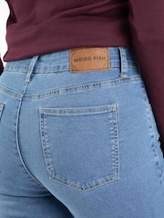 Weird Fish Blue Gerrie Mid-Rise Slim Leg Jeans - Image 4 of 7